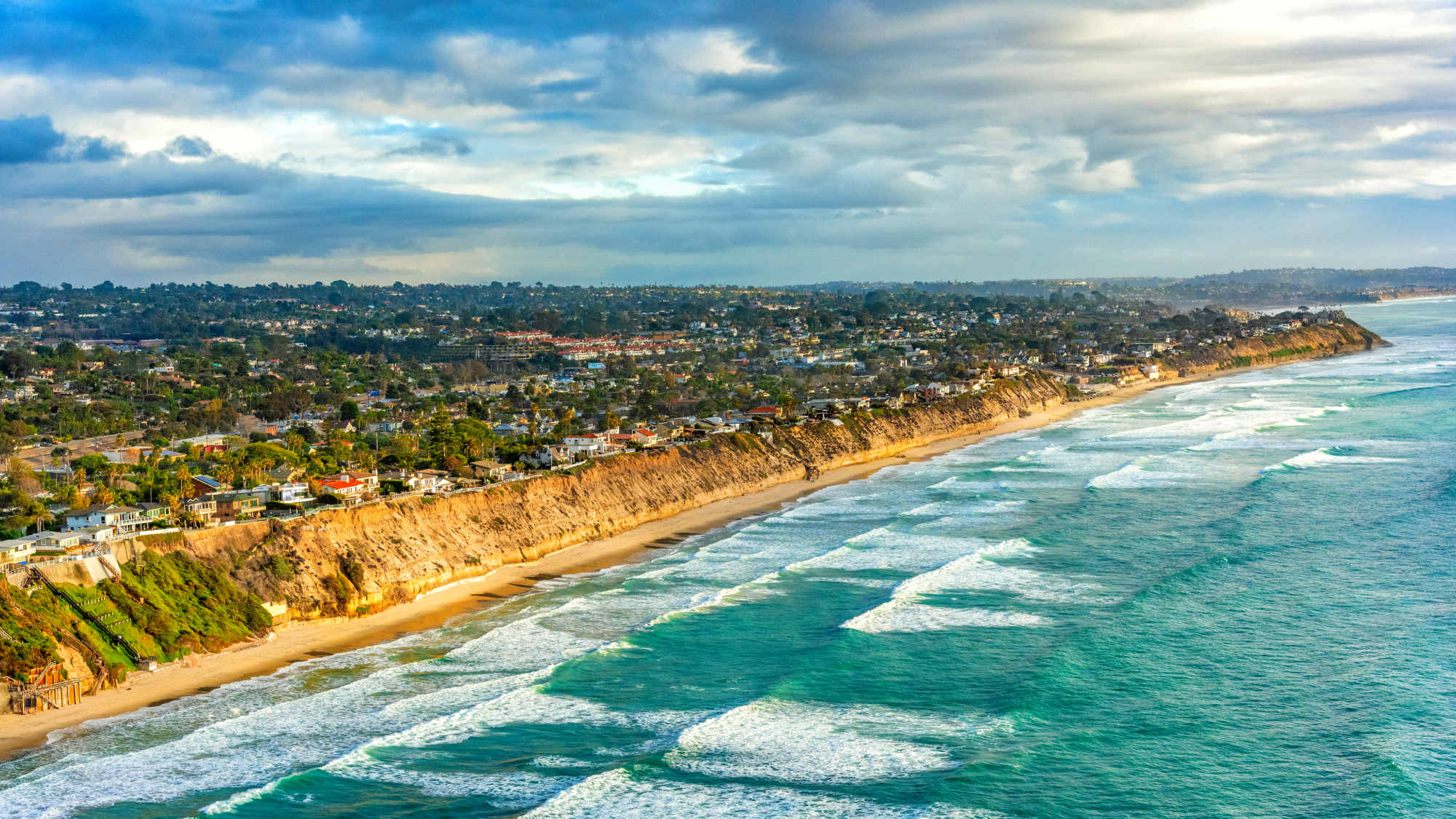 view of cliffs and the ocean