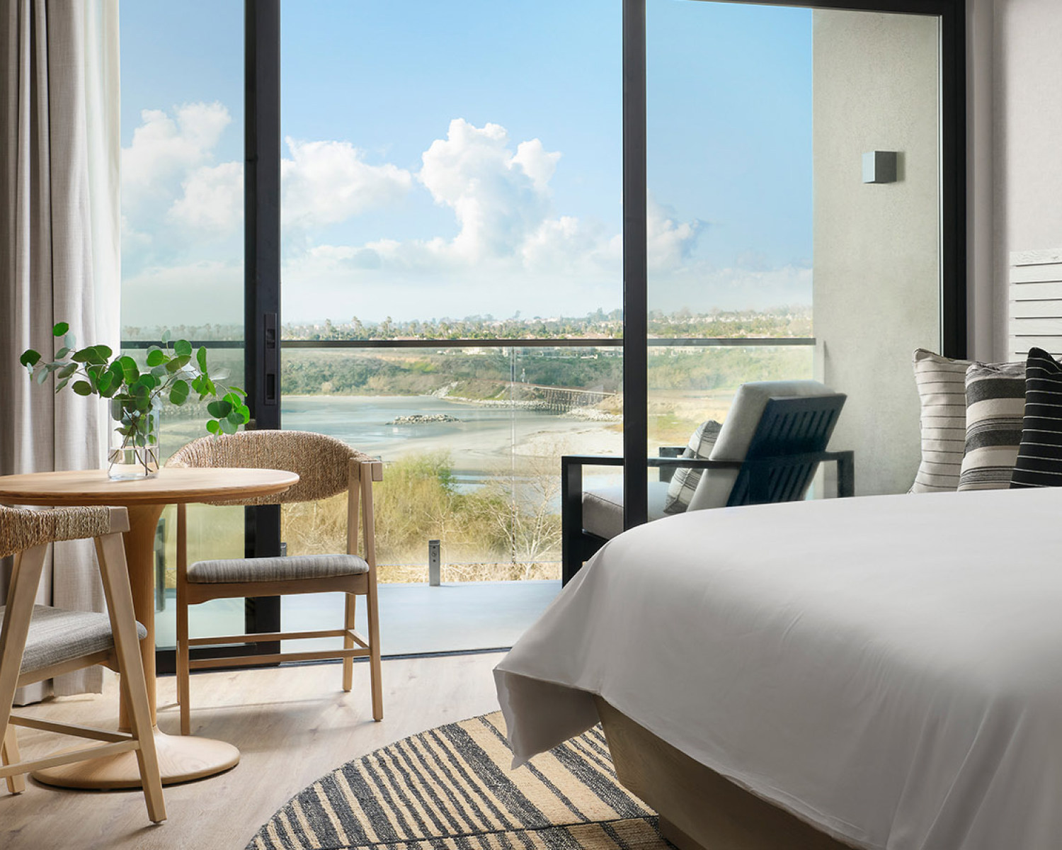 room with lagoon views