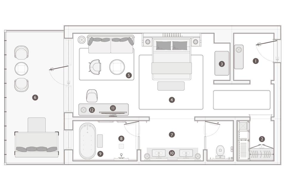 horizon view suite floorplan