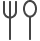 fork and spook icon