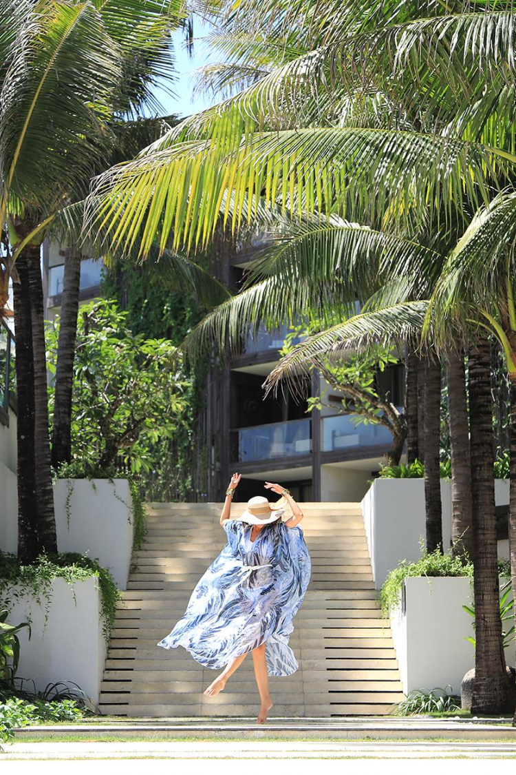 women striking a pose in resortwear