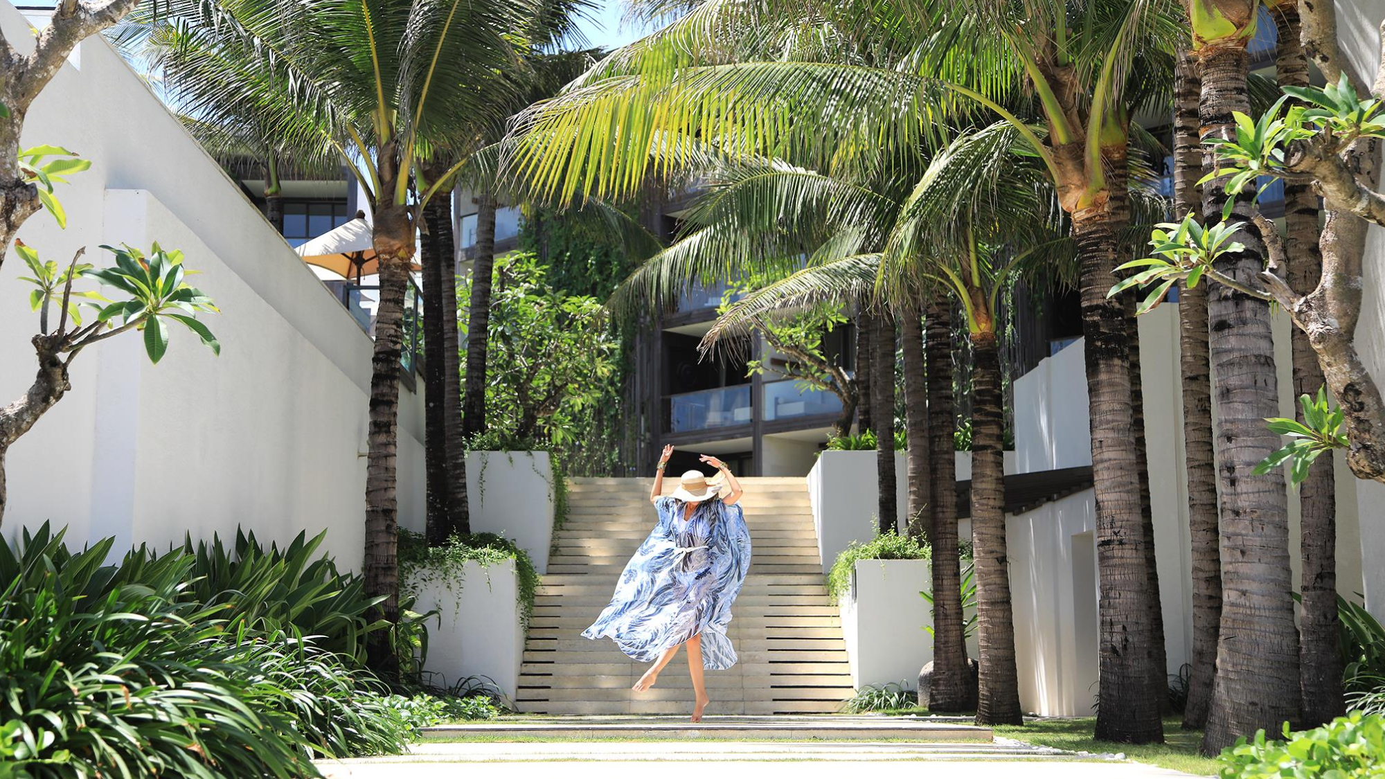 women striking a pose in resortwear