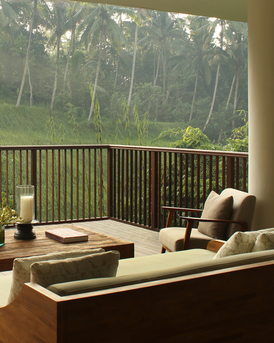 terrace view of forrest Edge villa