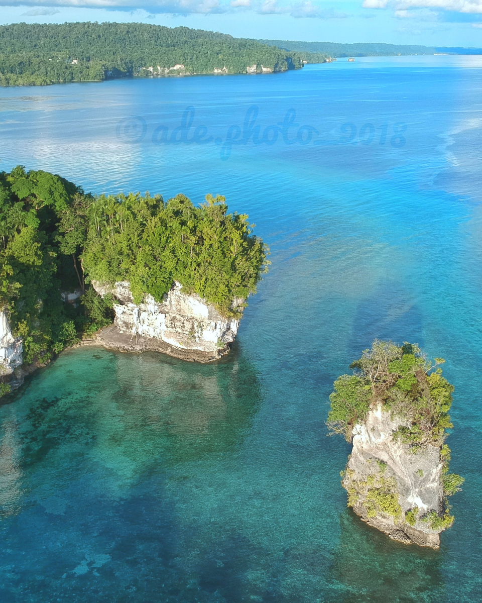 Overhead shot of Cenderawasih Bay