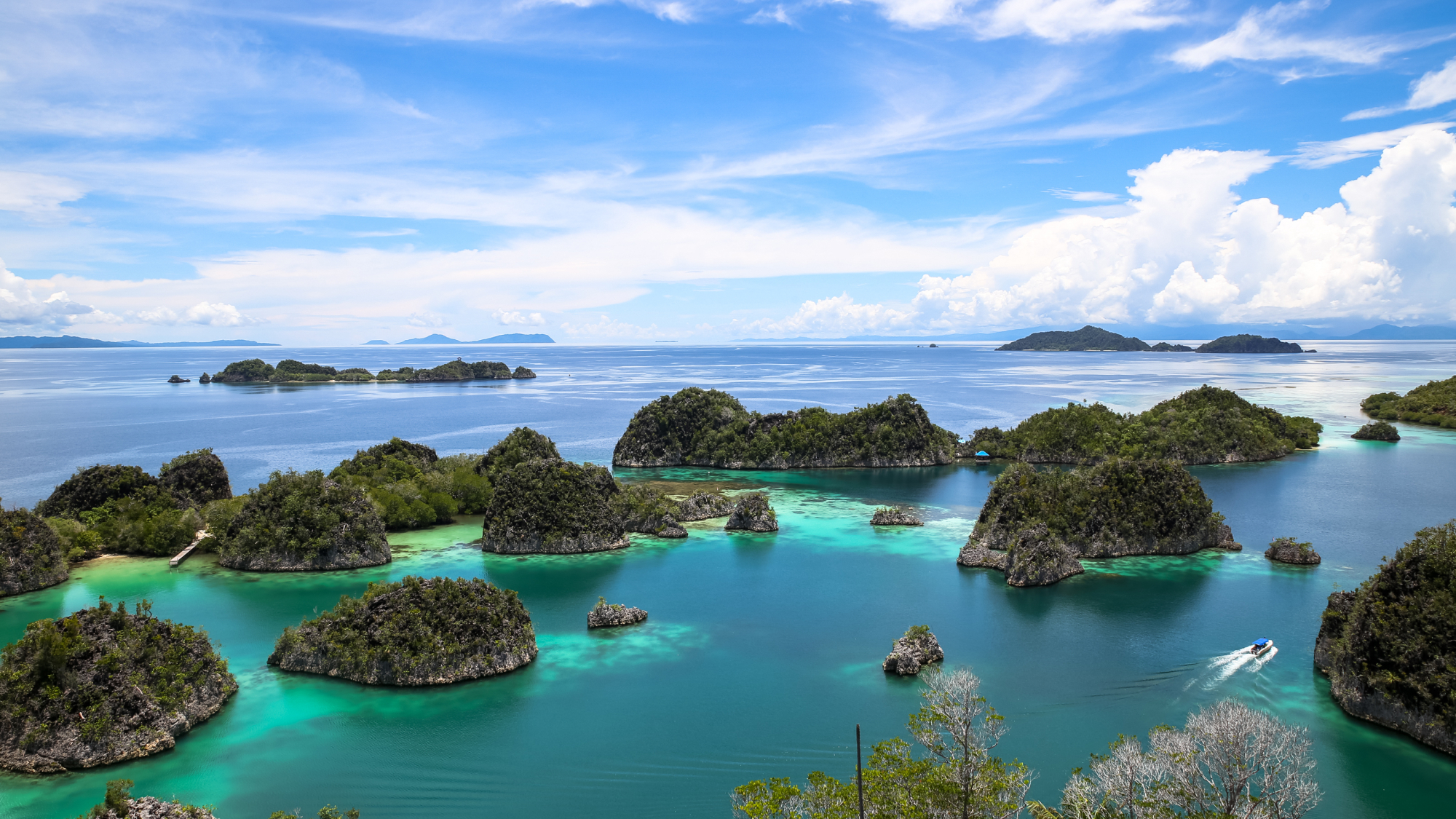 Cluster of islands in Raja Ampat