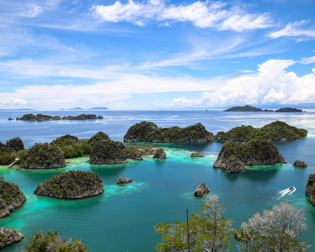 Cluster of islands in Raja Ampat